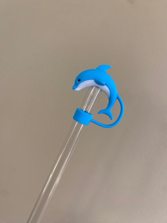 3D Dolphin Straw Topper for 10 mm Straws