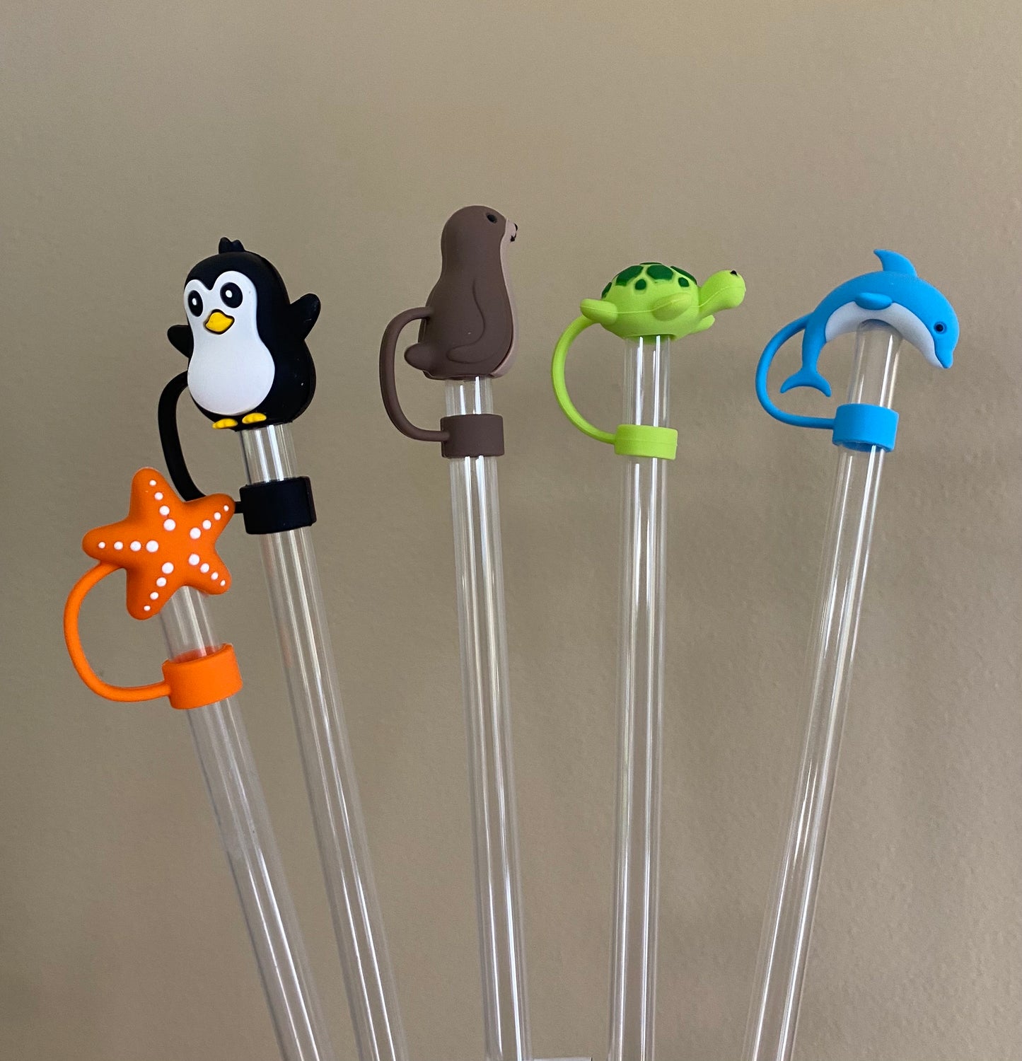 3D Penguin Straw Topper for 10 mm Straws