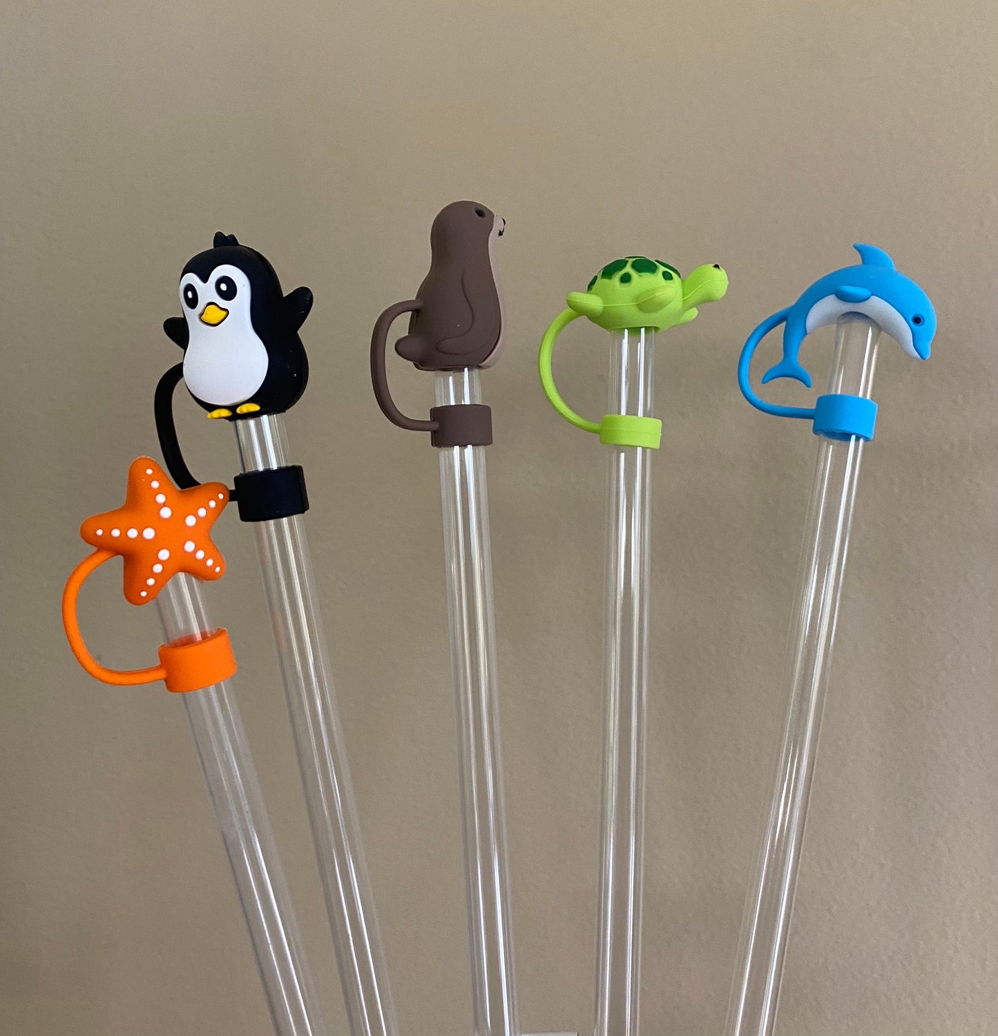 3D Sea Lion Straw Topper for 10 mm Straws