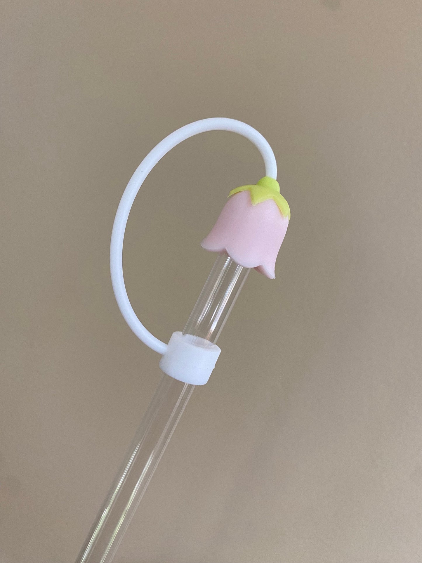 3D Light Pink Lily of the Valley Straw Topper for 10 mm Straws