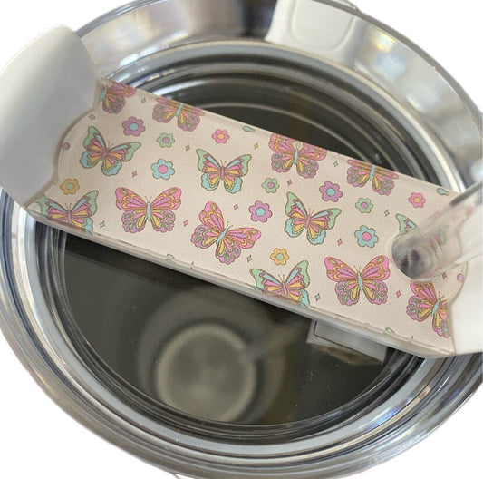Pastel Butterflies 40 oz 2.0 Acrylic Tumbler Tag