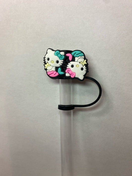 Kitty Mermaids Straw Topper for 10 mm Straws