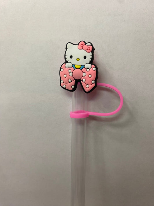 Kitty Bow Straw Topper for 10 mm Straws