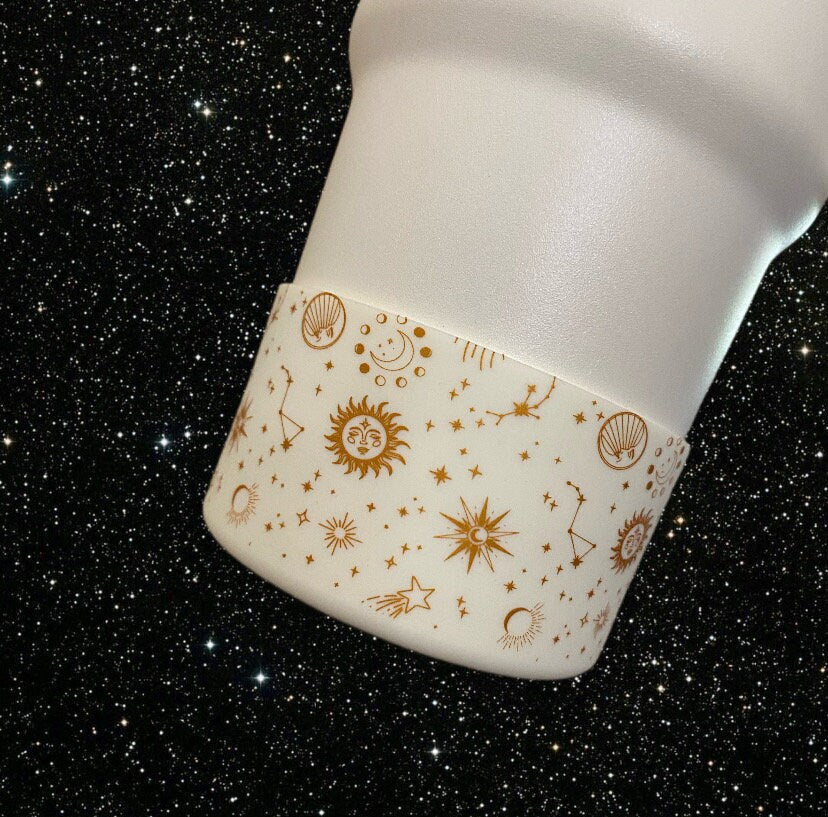 Celestial Silicone Tumbler Boot - Sweet Pea and Tutto Co. Collab