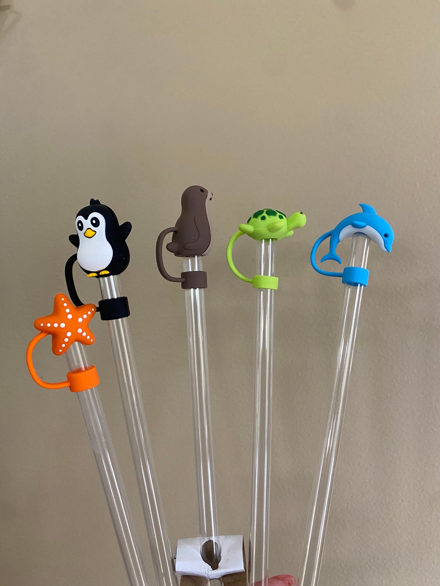 3D Sea Turtle Straw Topper for 10 mm Straws