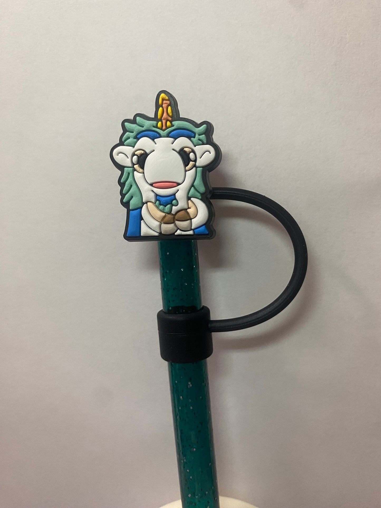 1 Deluxe Unicorse Straw Topper for 10 mm Straws