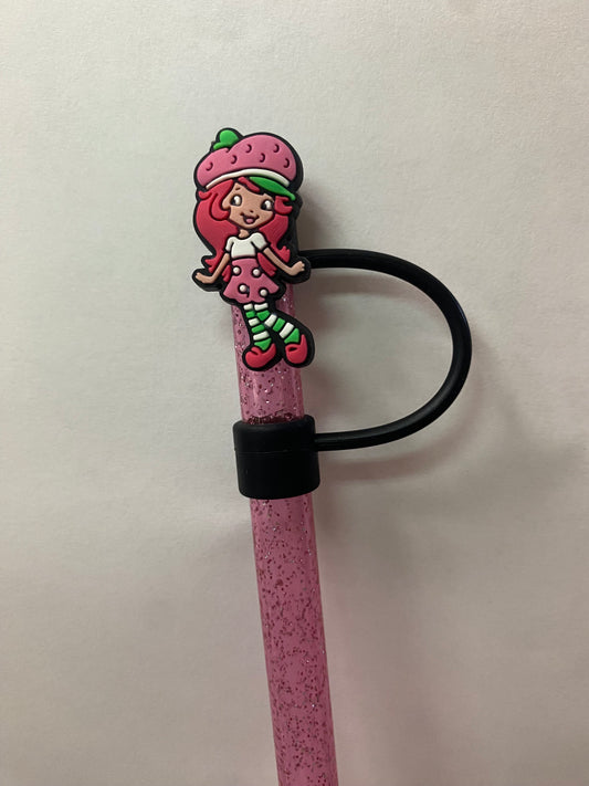 1 Deluxe Berry Girl Straw Topper for 10 mm Straws