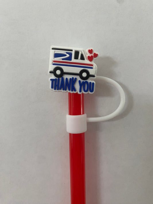 1 Deluxe Mail Truck Straw Topper for 10 mm Straws