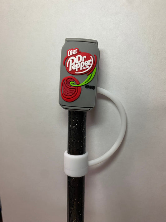 1 Deluxe Diet Cherry Soda Straw Topper for 10 mm Straws