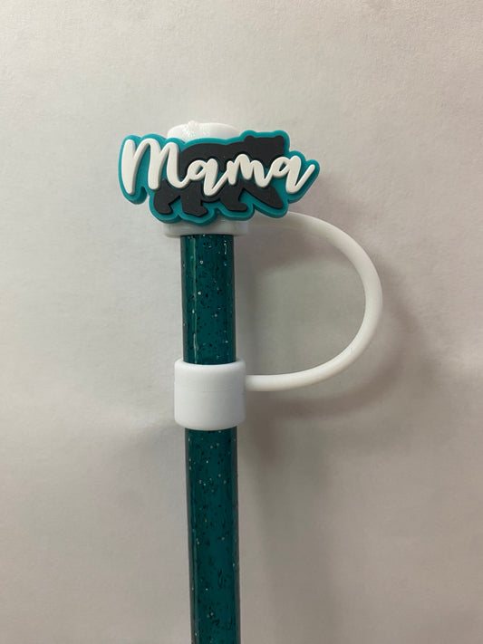 1 Deluxe Mama Bear Straw Topper for 10 mm Straws