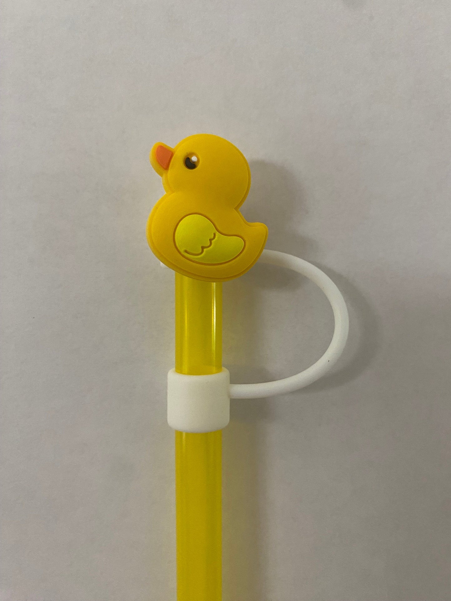 1 Deluxe Yellow Duck Straw Topper for 10 mm Straws