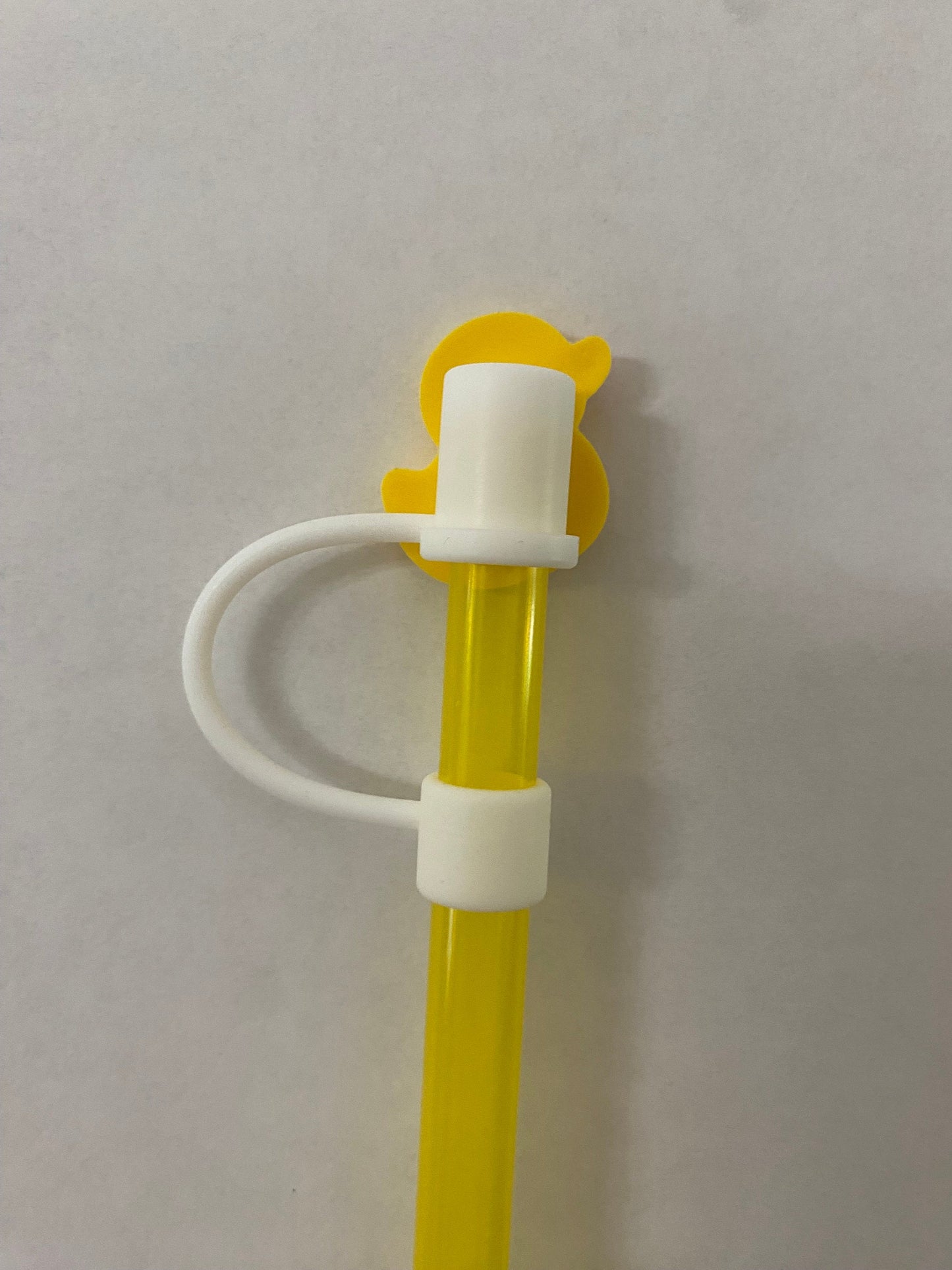 1 Deluxe Yellow Duck Straw Topper for 10 mm Straws