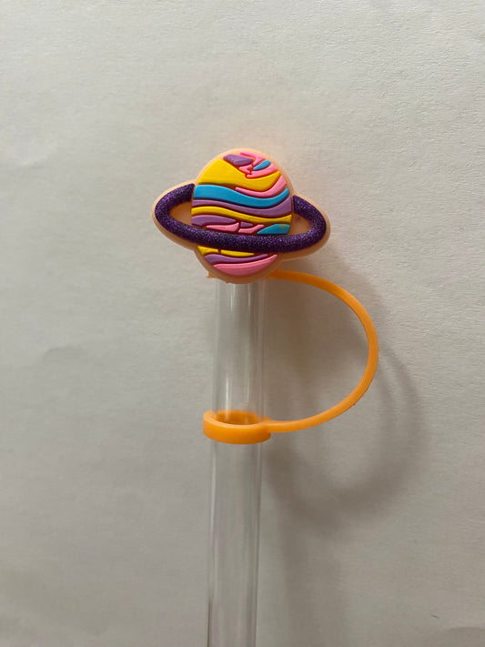 Glitter Planet Straw Topper for 10 mm Straws