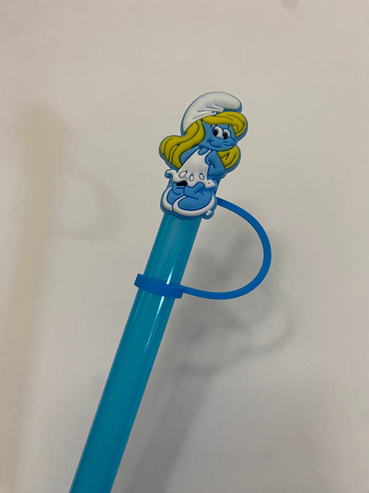 Blue Girl Straw Topper for 10 mm Straws