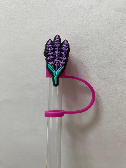 Lavender Straw Topper for 10 mm Straws