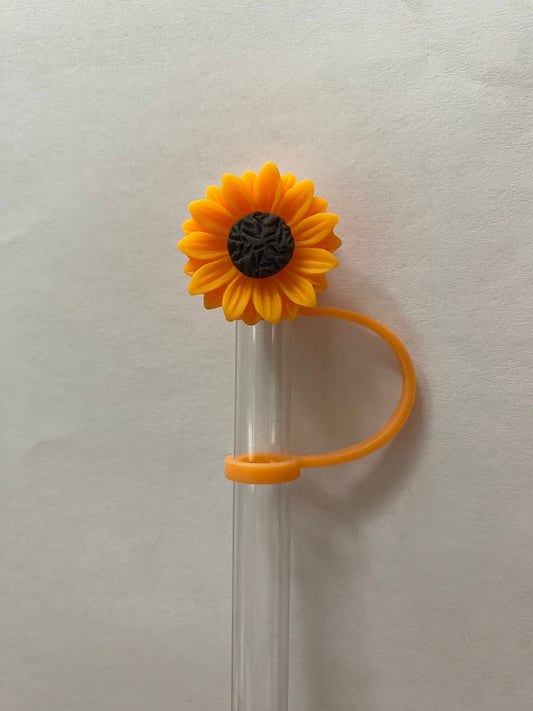 Acrylic Sunflower Straw Topper for 10 mm Straws