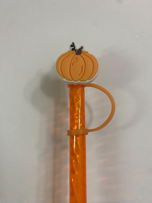 Pumpkin Straw Topper for 10 mm Straws
