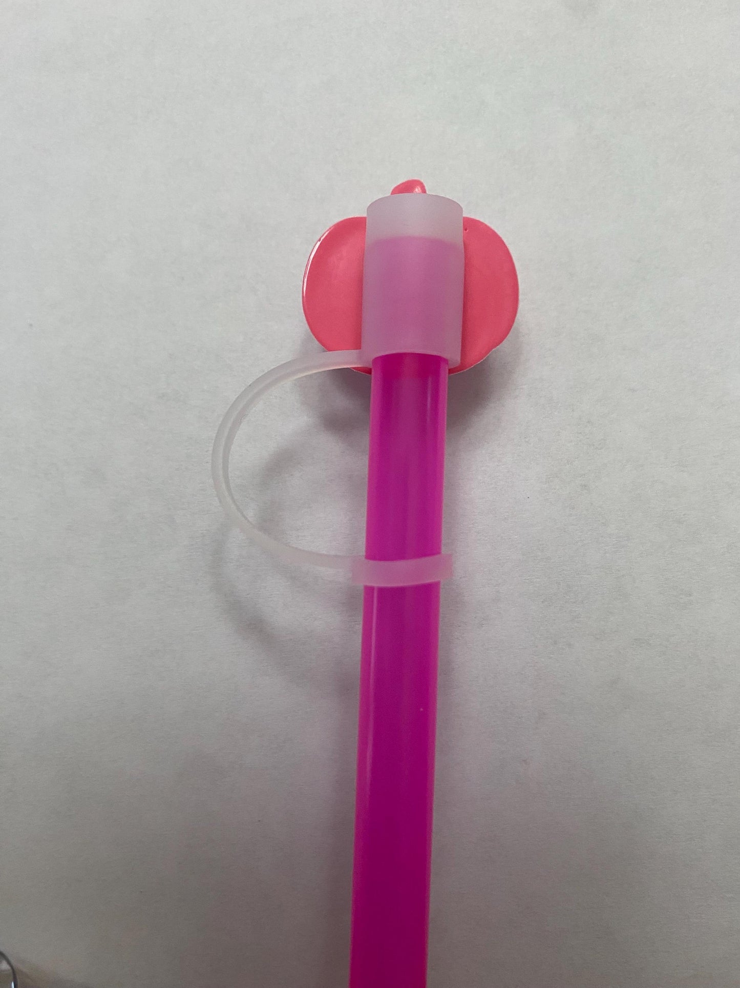 Pink Pumpkin Straw Topper for 10 mm Straws