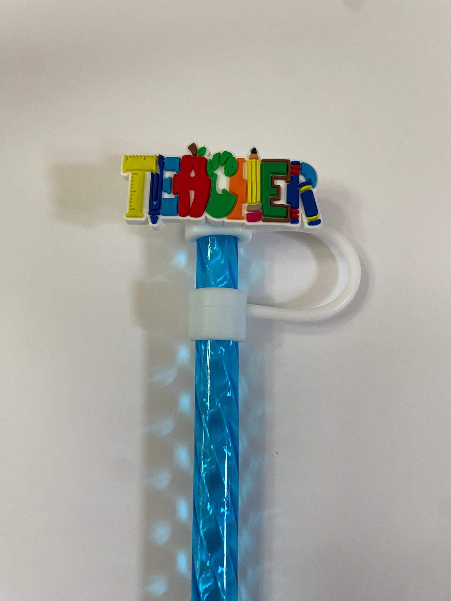 1 Deluxe Teacher Straw Topper for 10 mm Straws