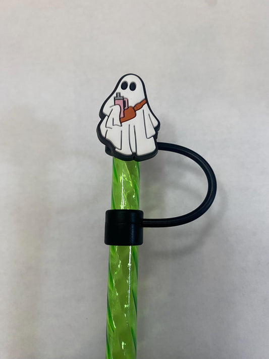 1 Deluxe Stylish Ghost Straw Topper for 10 mm Straws