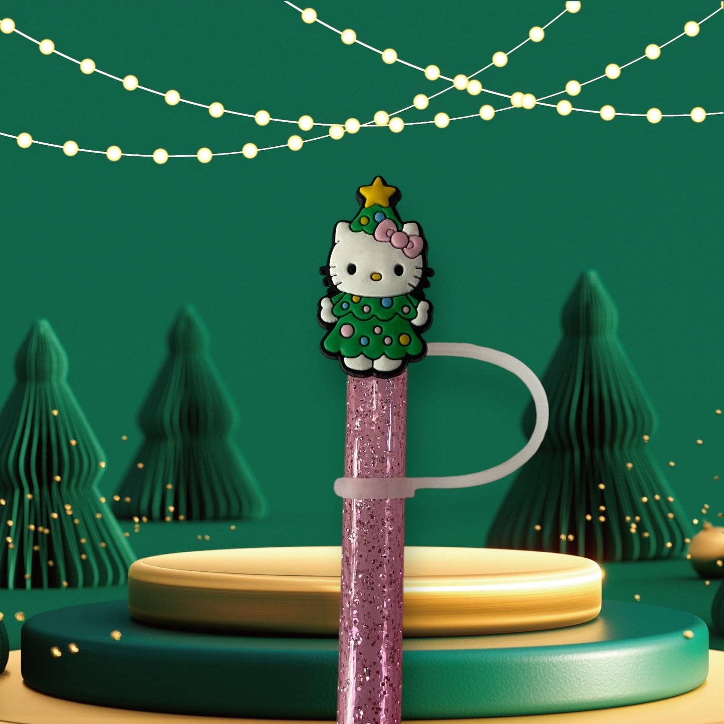 Tree Kitty Straw Topper for 10 mm Straws