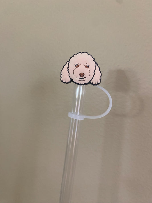 Goldendoodle Straw Topper for 10 mm Straws